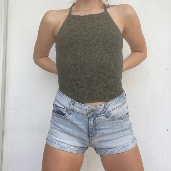 Dark army green Hollister tank top - Picture 3 of 3